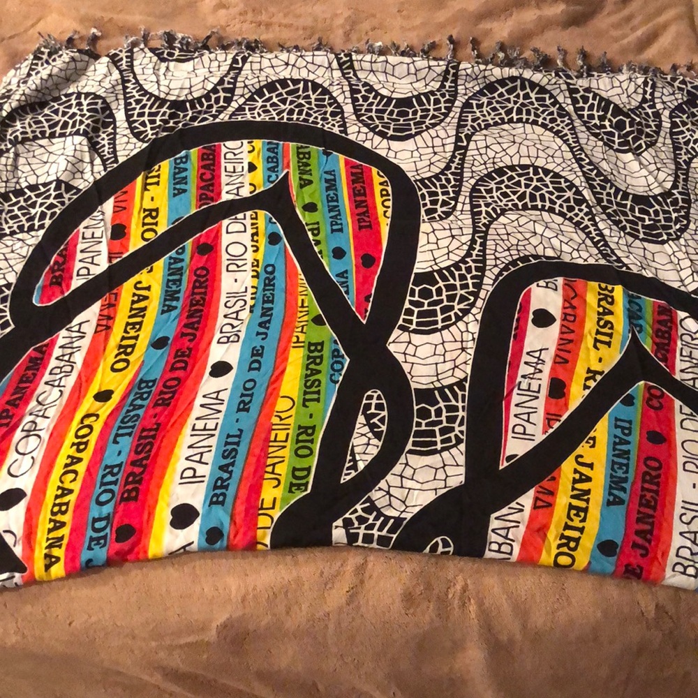 Colorful Brazil Themed Scarf